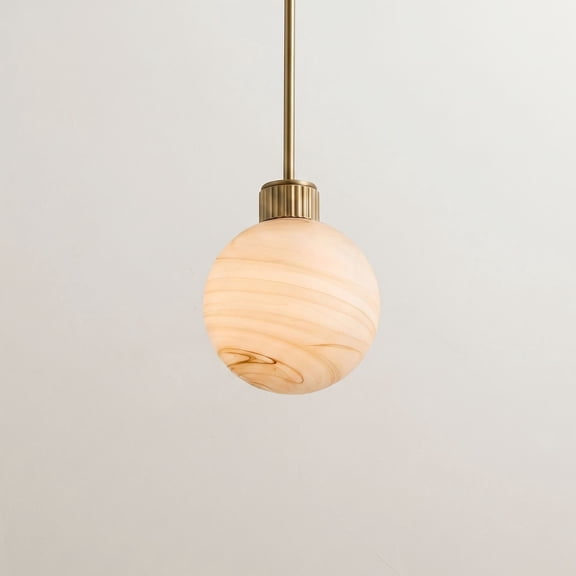 Possini Euro Design Possini Euro Jupiter 7 1/2" Wide Brass and Glass Mini Pendant Light