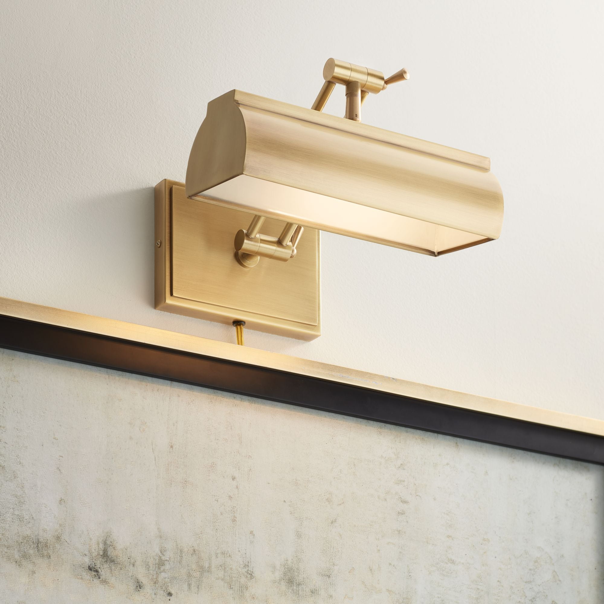 Antique Brass Adjustable LED Wall Picture Light