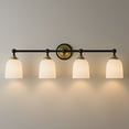 thumbnail image 1 of Possini Euro Design Possini Euro Zaragoza 32" Wide Gold and Black 4-Light Bath Light, 1 of 9