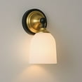 thumbnail image 1 of Possini Euro Design Possini Euro Zaragoza 9 1/2" High Gold and Matte Black Wall Sconce, 1 of 9