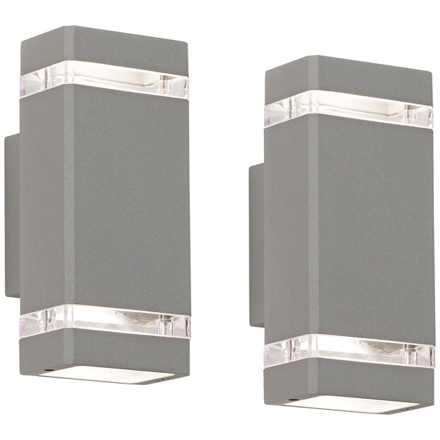 Possini Euro Design Skyridge Modern Outdoor Wall Light Fixtures Set of ...