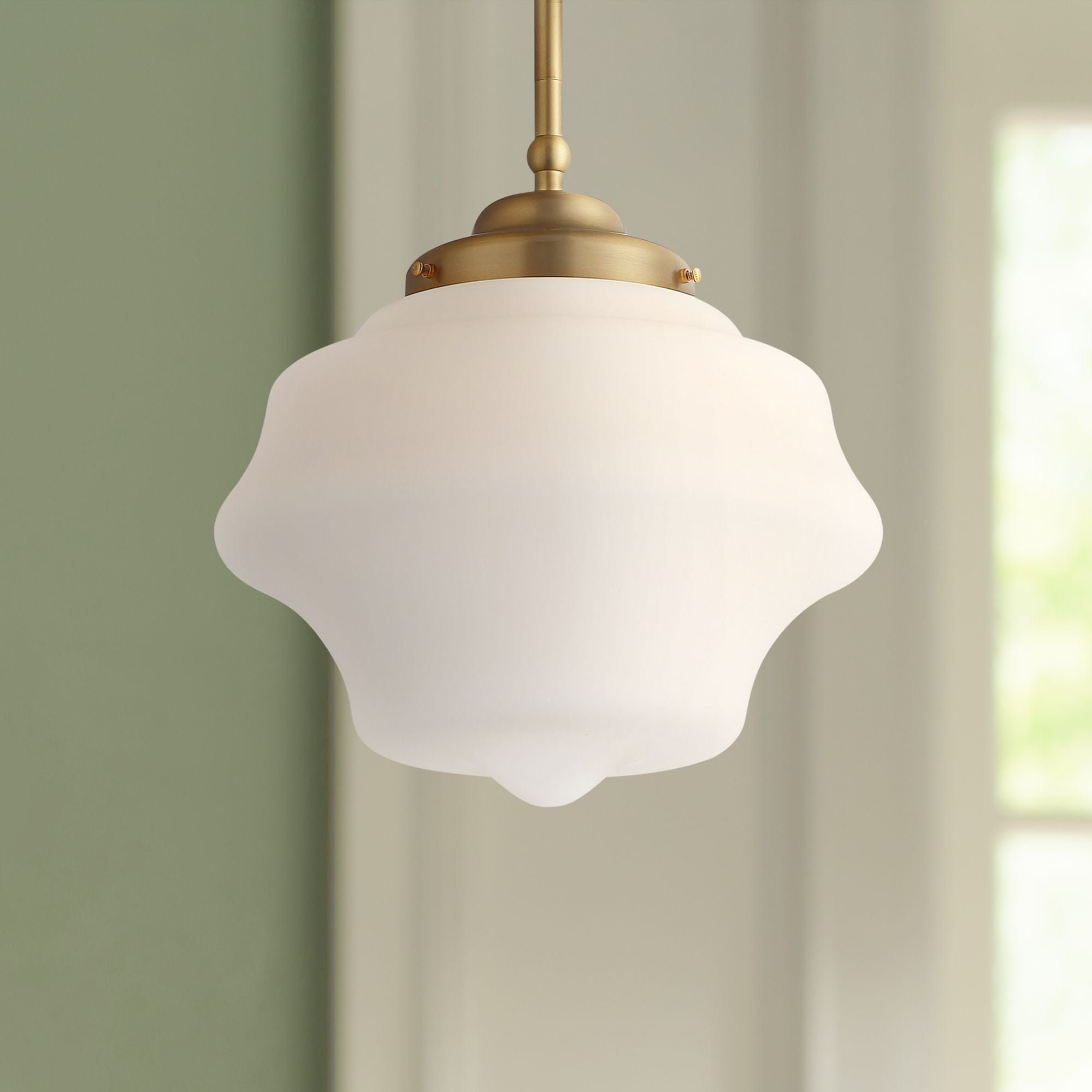 Modern sales schoolhouse pendant