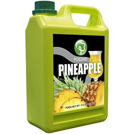 Possmei Flavored Syrup, Pineapple, 5.5 Pound