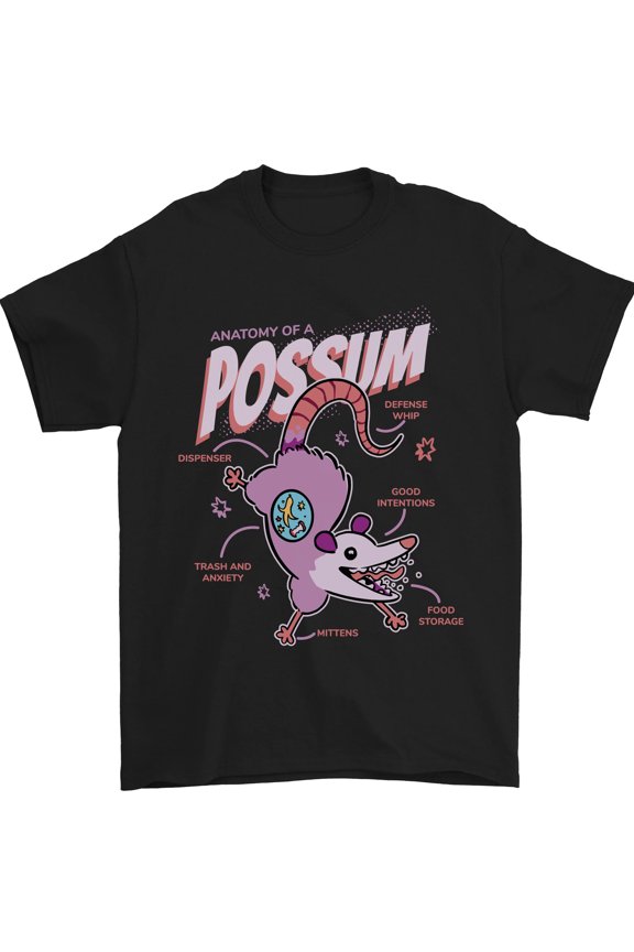 Possum Anatomy Mens T-Shirt Cotton