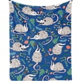 thumbnail image 1 of Possum Blanket Gifts, 40"x50" Funny Opossum Throw Blanket for Kids Adults, Lightweight, Plush, Soft, Cozy, Warm, Flannel Blankets for Bed Couch, 1 of 8