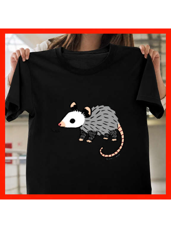 Possum Opossum Heck Recolor Sarcastic Marsupial Chaos Humor Unisex T-Shirt, up to size 5XL