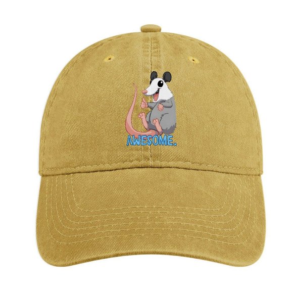 Possum Sand Colour Baseball Cap for Men Women, Adjustable Snapback Hats Cotton Hat