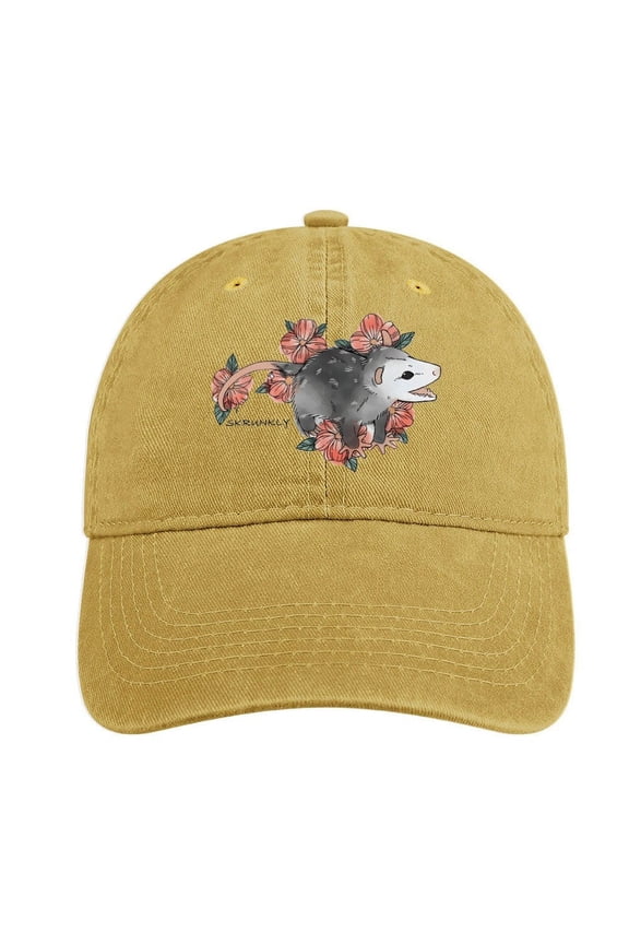 Possum Sand Colour Baseball Cap for Men Women, Adjustable Snapback Hats Cotton Hat