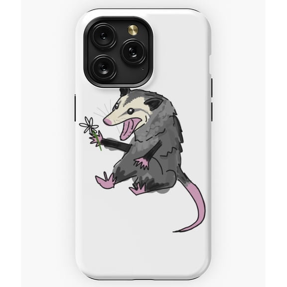 Possum with Daisy Flower Art M3483 Phone Case for iPhone 17 16 15 14 13 12 11 Pro Max