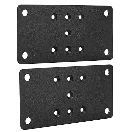 Post Anchor Base Steel Plate (2 pc) for Wood Joint, Deck Railing, Wood