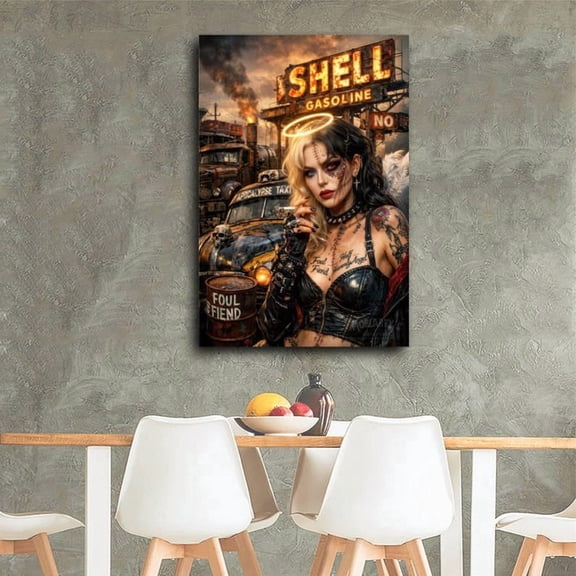 Post Apocalyptic Punk Gothic Angel poster Wall Art Decor 12x18 UNFRAMED