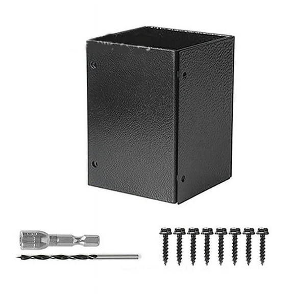 Post Base Protectors Guard for Wooden Mailbox Bracket, Protect Pavilion Deck Railing From Lawnmower