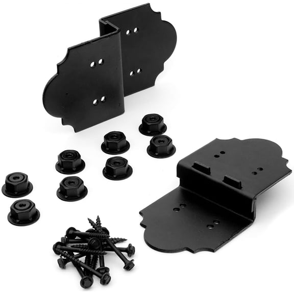 Post to Beam Connector | Decorative Post to Beam Bracket for Pergola, Pavilion, Deck and Outdoor Wood Structures | Powder-Coated Galvanized Steel Hardware