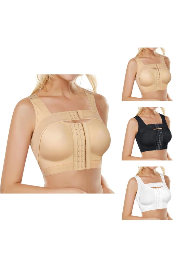 Post Bra With Adjustable Front Closure And Multiple Hook Design For Enhanced Support And Comfort Woman Bra