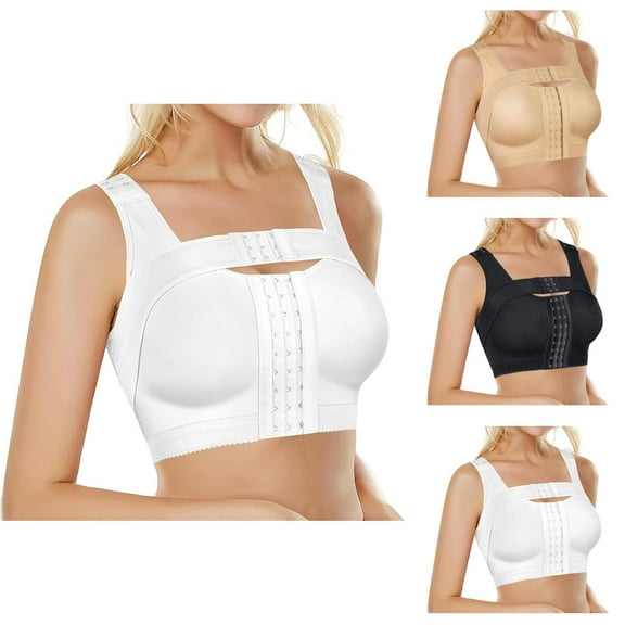 Post Bra With Adjustable Front Closure And Multiple Hook Design For Enhanced Support And Comfort Womens Brad