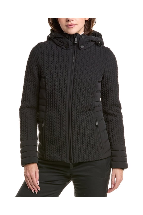 womens Down Jacket, 38, Black