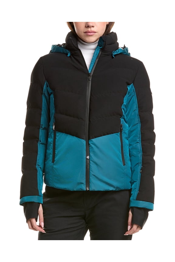 womens Down Jacket, 44, Black