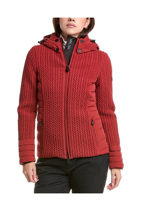 womens  Down Jacket, 46, Red