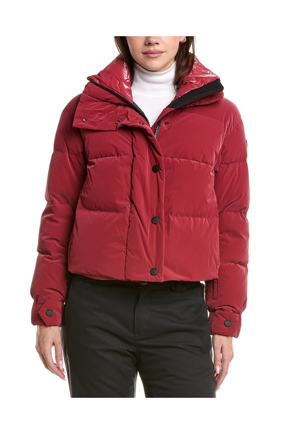 womens Down Puffer Jacket, 44, Red