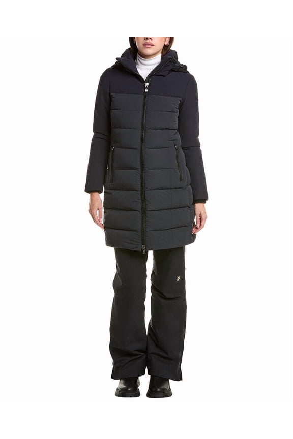 womens Down Puffer Parka, 42, Blue