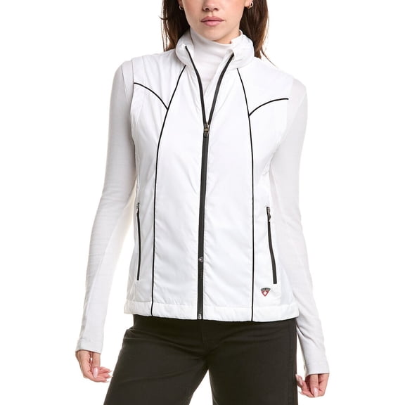Post Card womens Light Zip Vest, 46, White