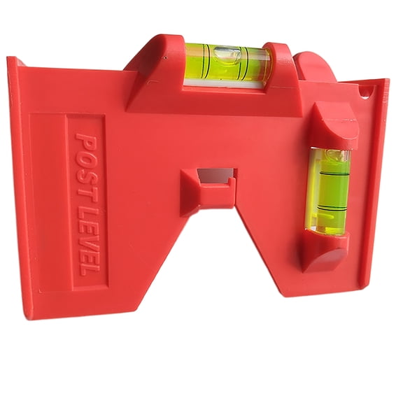 Post Check Bubble Post with 3 Bubble Vial & Elastic Loop Post Leveler for Posts Pipe Leveling