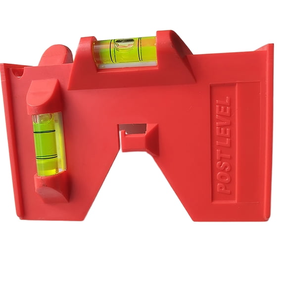 Post Check Bubble Post with 3 Bubble Vial & Elastic Loop Post Leveler for Posts Pipe Leveling