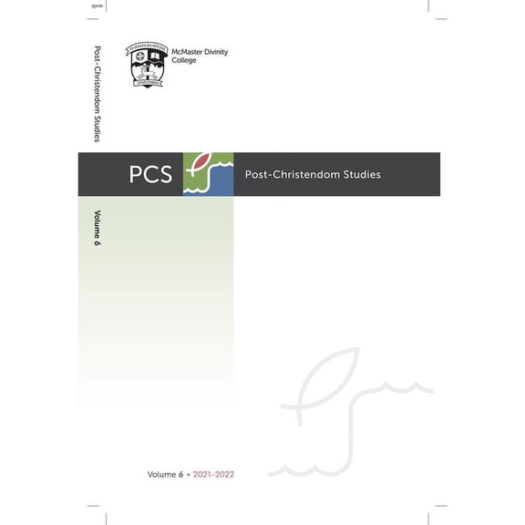 Post-Christendom Studies: Post-Christendom Studies: Volume 6 (Paperback)
