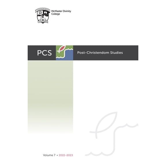 Post-Christendom Studies: Post-Christendom Studies: Volume 7 (Hardcover)