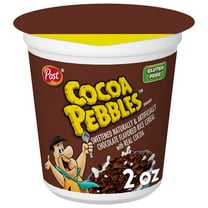 Post Cocoa PEBBLES Cereal, Chocolatey Kids Cereal, Gluten Free, Crunchy  2.0 oz Individual Cereal Cup