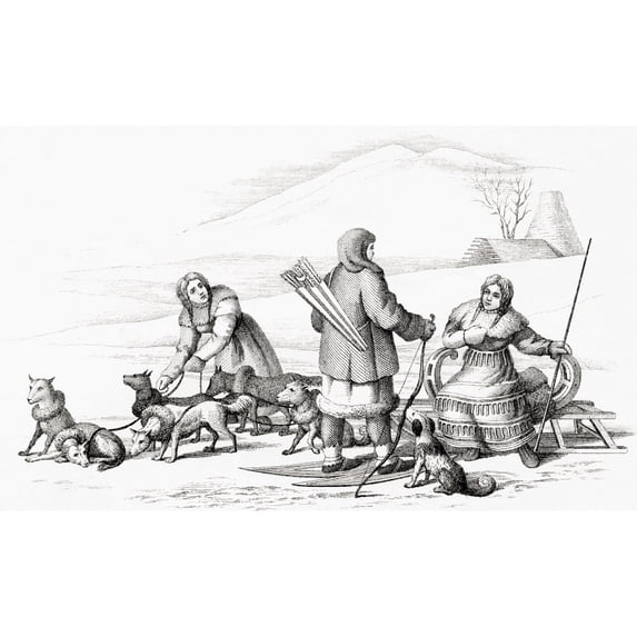 Post Conveyance In The Kamchatka Peninsula Russia In The 19th Century. From A 19th Century Print. by Ken Welsh / Design Pics