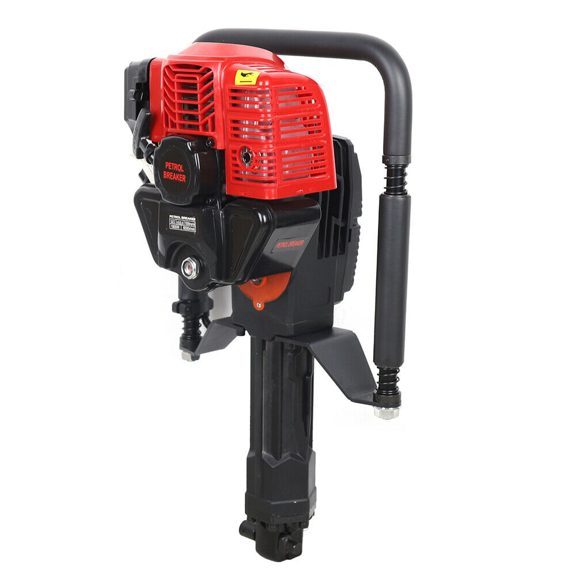 Post Driver Gasoline-Driven Rammer, 2-Stroke 52cc Gas Powered Soil Compactor, High Quality Durable Housing and Handle for Reduced Recoil and Smooth Operation in Agricultural Use