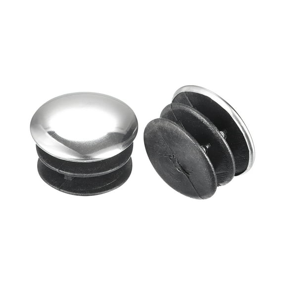 Post End Cap Cover, 10 Pack 25mm Fence Post Cap Round Tube Cover Insert, 23x15.5mm