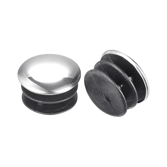 Post End Cap Cover, 8 Pack 25mm Fence Post Cap Round Tube Cover Insert ...