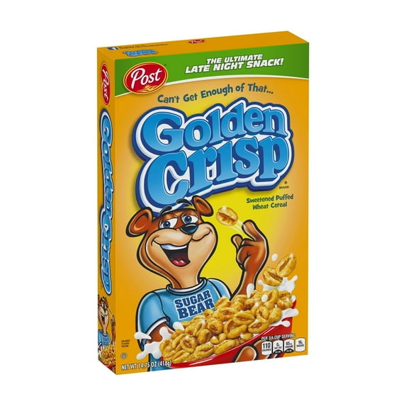 Post Golden Crisp Wheat Breakfast Cereal. (Pack of 2)