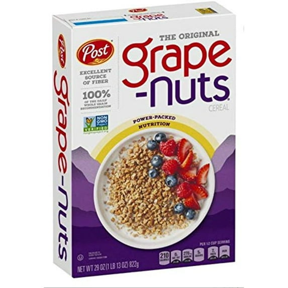 Post Grape Nuts Breakfast Cereal, The Original, 29 Oz (Pack Of 2)