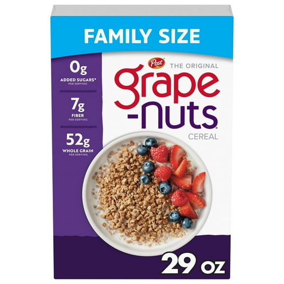 Post Grape Nuts Original Breakfast Cereal, Crunchy Breakfast Cereal 29 oz Box(pack of 4)