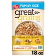 thumbnail image 1 of Post Great Grains Banana Nut Crunch, Non-GMO, Heart Healthy,Whole Grain Cereal, Crunchy 18 oz Box, 1 of 11