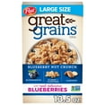 thumbnail image 1 of Post Great Grains Blueberry Morning Cereal, Non-GMO, Heart Healthy, Whole Grain, Crunchy 13.5 oz Box, 1 of 9