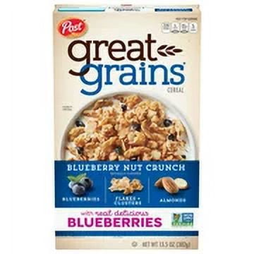 Post Great Grains Blueberry Morning Cereal 13.5 oz (Pack of 24)