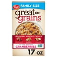 thumbnail image 1 of Post Great Grains Cranberry Almond Crunch Cereal, Non GMO, Heart Healthy, Low Fat, Whole Grain, Crunchy 17oz (Pack 2), 1 of 5