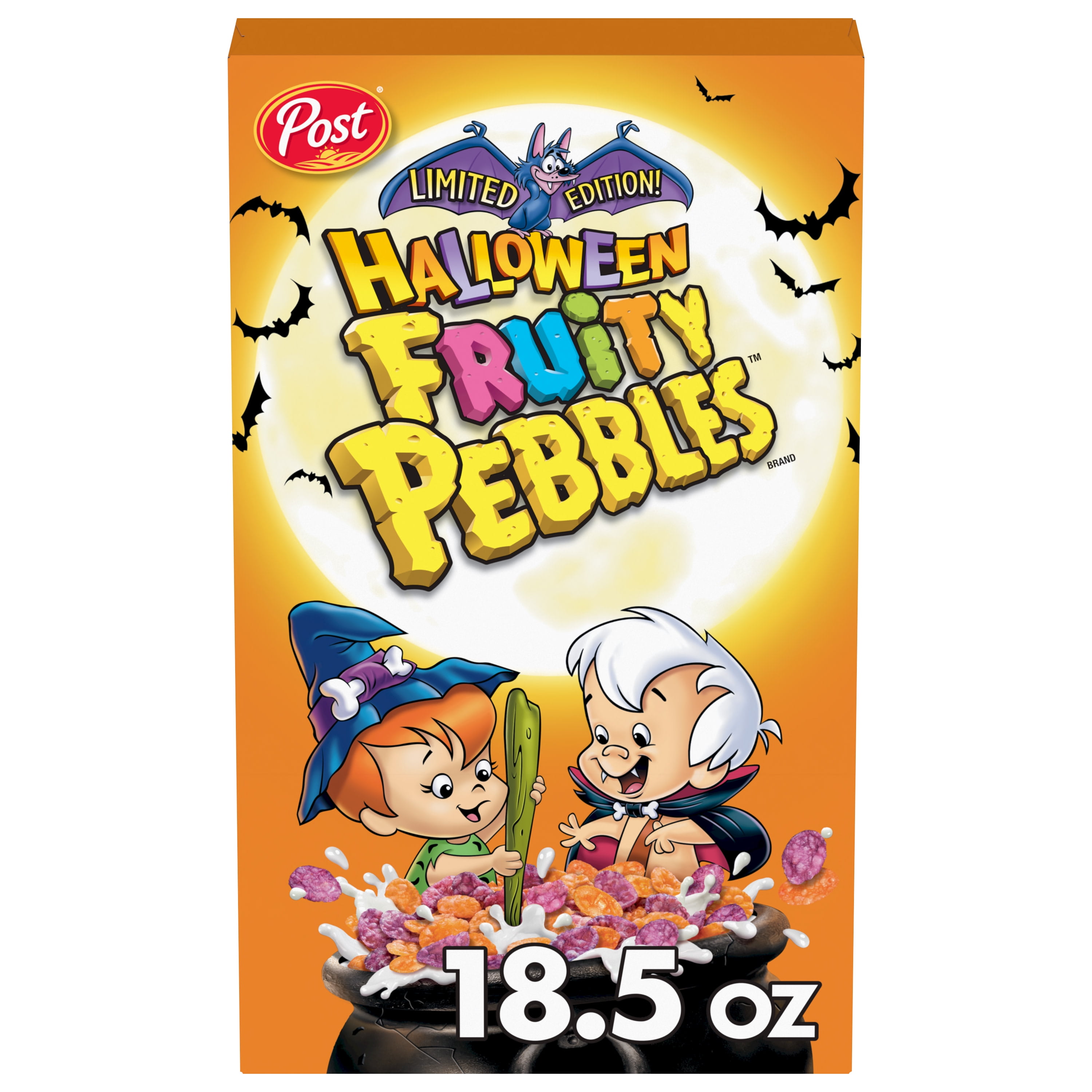 Post Halloween Fruity PEBBLES Cereal, Fruity Kids Gluten Free Cereal