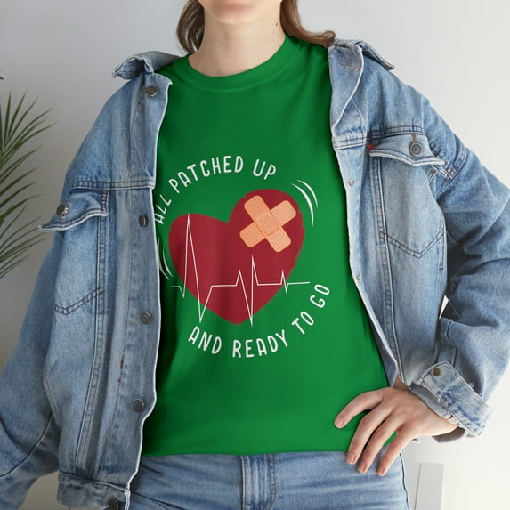 Post Heart Surgery Bypass Recovery All Patched Up T-Shirt