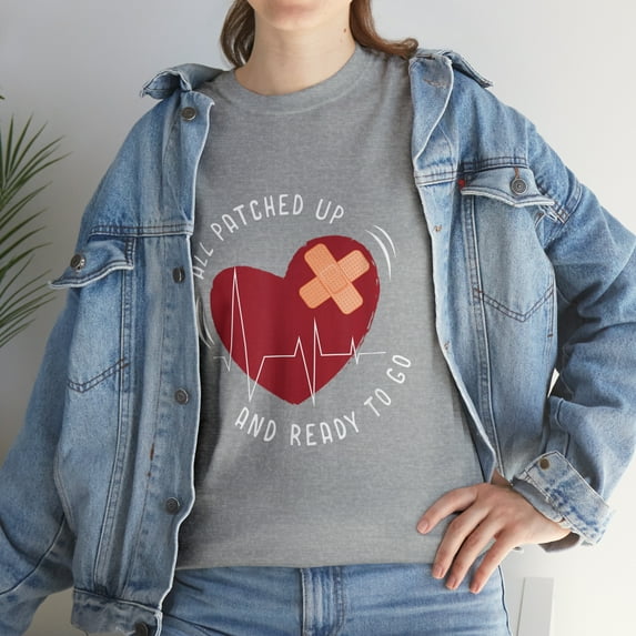 Post Heart Surgery Bypass Recovery All Patched Up T-Shirt
