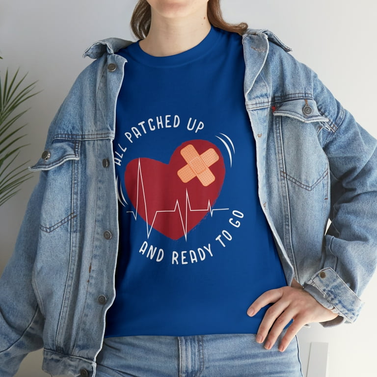 Post Heart Surgery Bypass Recovery Shirt All Patched Up Post Heart Surgery Bypass Recovery Shirt All Patched Up