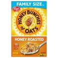 thumbnail image 1 of Post Honey Bunches of Oats Honey Roasted, Crunchy Breakfast Cereal, Crunchy 18 oz Box PACK OF 2, 1 of 5
