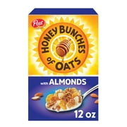 Honey Bunches of Oats with Almonds, Almond Breakfast Cereal, 12 oz Box