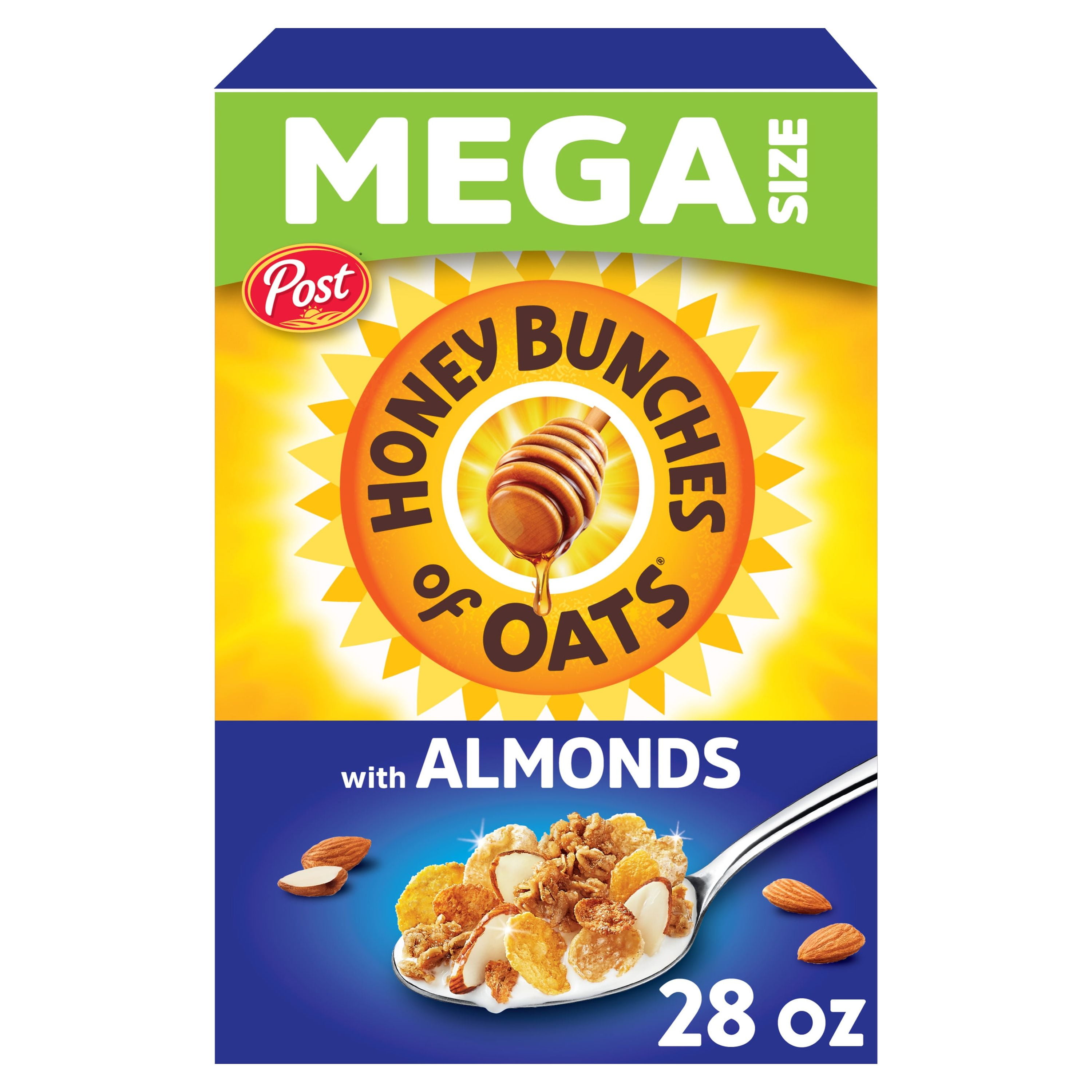 Post Honey Bunches of Oats with Almonds Breakfast Cereal, Family Size
