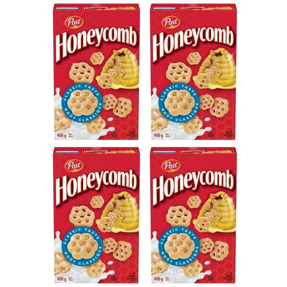 Post Honeycomb Breakfast Cereal, 400g (4 Pack)