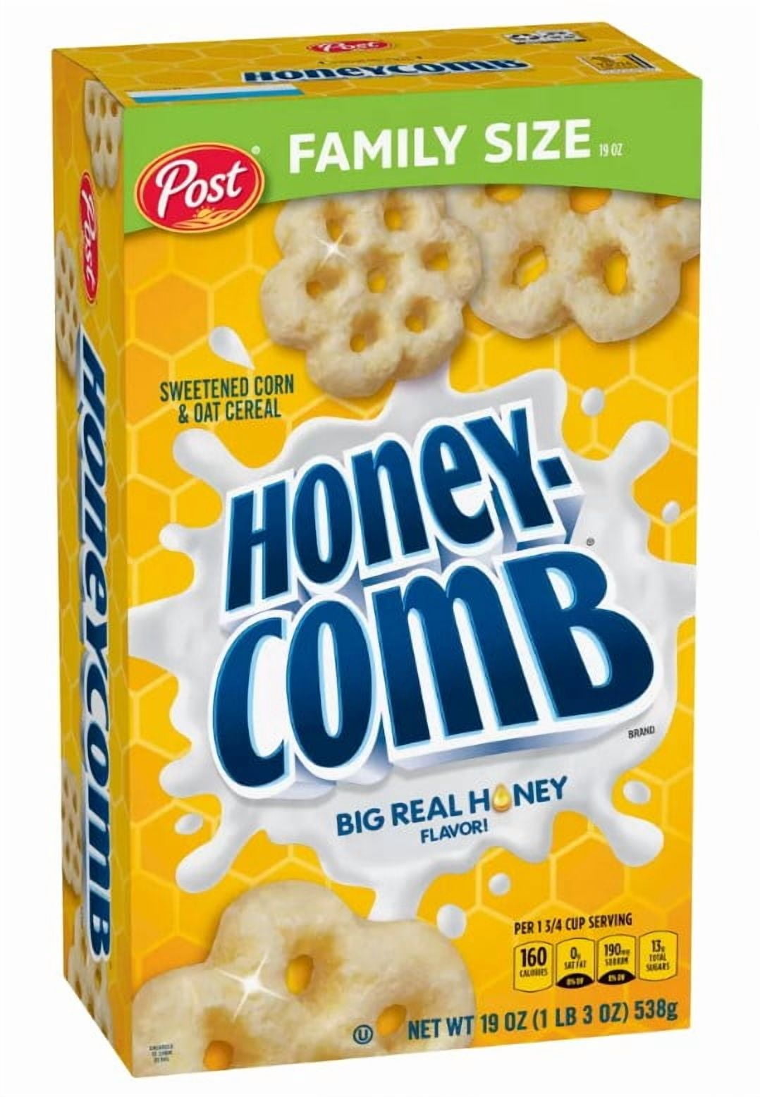 Post Honeycomb Cereal Honey Flavored Cereal 19 oz (Pack of 3)